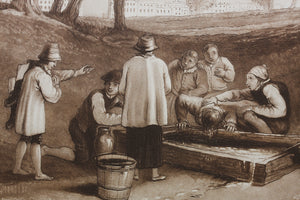 Joseph Mallord William Turner, after. Juvenile Tricks. Engraved by William Say. 1811.