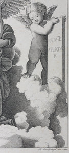 Raphael, after. Marcantonio Raimondi, after. Poetry. Engraving by Ferdinand Ruscheweyh. 1829.
