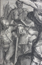Load image into Gallery viewer, Antoine Dieu, after. Elevation of the Savior on the Cross. Engraving by Jean Audran. Early XVIII C.
