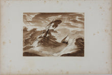 Load image into Gallery viewer, Claude Lorrain, after. A Study—A Storm at Sea. Etching with mezzotint Richard Earlom. 1807.
