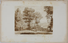 Load image into Gallery viewer, Claude Lorrain, after. Erminia and the Shepherds. Etching by Richard Earlom. 1776.
