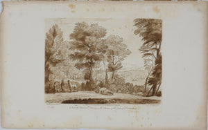 Claude Lorrain, after. Erminia and the Shepherds. Etching by Richard Earlom. 1776.