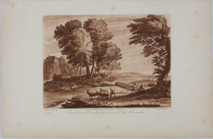 Claude Lorrain, after. Mercury and Battus. Etching by Richard Earlom. 1776.