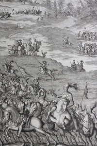Jan Luyken. The battle of Turnhout in 1597. Etching. 1682.