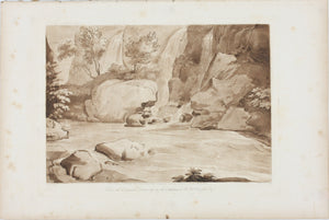 Claude Lorrain, after. A Rocky Scene. Etching by Richard Earlom. 1802.