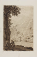 Load image into Gallery viewer, Claude Lorrain, after. A Landscape - Christ tempted. Etching by Richard Earlom. 1802.
