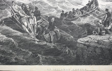 Load image into Gallery viewer, Samuel Prout, after. An Indiaman Ashore. Engraving by James Duffield Harding. 1823.
