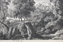Load image into Gallery viewer, Gabriel Perelle. Landscape with stream. Etching. 1620-1695.
