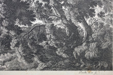 Load image into Gallery viewer, Gabriel Perelle. Landscape with stream. Etching. 1620-1695.
