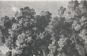 Gabriel Perelle. Landscape with stream. Etching. 1620-1695.
