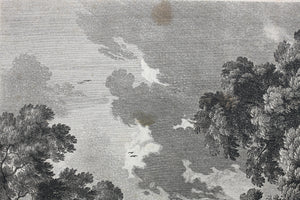 Gabriel Perelle. Landscape with stream. Etching. 1620-1695.