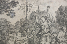 Load image into Gallery viewer, Domenichino, after. Diana and her Nymphs. Etching by Giovanni Francesco Venturini. XVII - XVIII C.
