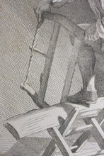 Load image into Gallery viewer, Edme Bouchardon, after. Wood Cutter. Etching by Anne Claude de Caylus. 1737.
