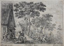 Load image into Gallery viewer, Pieter Snayers, after. A Village Scene with Peasants Fighting. etching Anton Joseph Prenner
