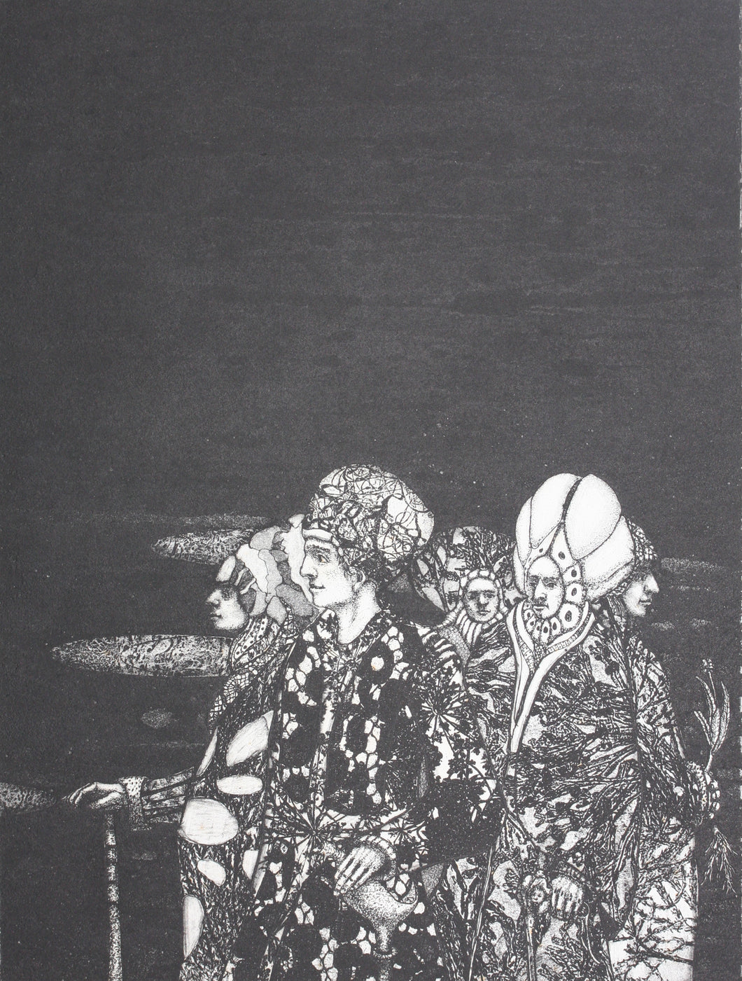 Walter Crump. Promised Equinox II. Aquatint. 1985.