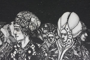 Walter Crump. Promised Equinox II. Aquatint. 1985.