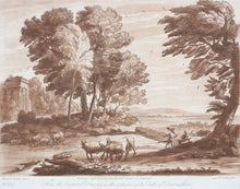 Load image into Gallery viewer, Claude Lorrain, after. Mercury and Battus. Etching by Richard Earlom. 1776.
