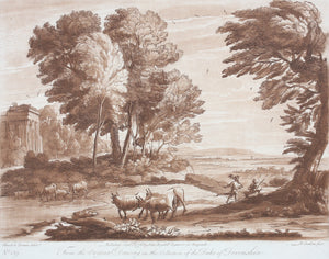 Claude Lorrain, after. Mercury and Battus. Etching by Richard Earlom. 1776.