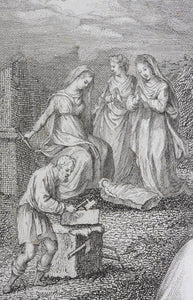 Bartolomeo Ramenghi, after. Francesco Rosaspina, after. Holy Family with Saints. Etching by Giuseppe Asioli. 1830.