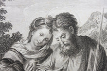 Load image into Gallery viewer, Bartolomeo Ramenghi, after. Francesco Rosaspina, after. Holy Family with Saints. Etching by Giuseppe Asioli. 1830.
