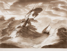 Load image into Gallery viewer, Claude Lorrain, after. A Study—A Storm at Sea. Etching with mezzotint Richard Earlom. 1807.
