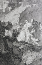 Load image into Gallery viewer, Benjamin Samuel Bolomey, after. Voluntary devotion of Curtius. Engraving by Pierre François Tardieu. c. 1791.
