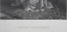 Load image into Gallery viewer, Titian, after. Mater Salvatoris. Engraving by Aronne Mauri.
