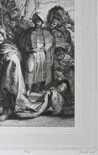 Load image into Gallery viewer, Peter Paul Rubens, after. Lucas Vorsterman the Elder, after. Adoration of the Magi. Engraving by John Charles Bromley. 1826.
