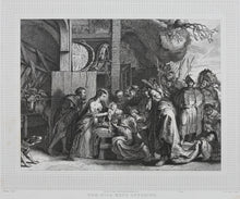 Load image into Gallery viewer, Peter Paul Rubens, after. Lucas Vorsterman the Elder, after. Adoration of the Magi. Engraving by John Charles Bromley. 1826.
