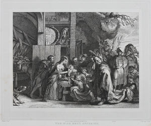 Peter Paul Rubens, after. Lucas Vorsterman the Elder, after. Adoration of the Magi. Engraving by John Charles Bromley. 1826.