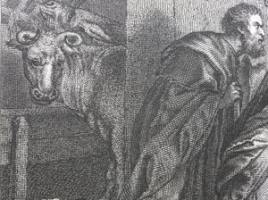 Peter Paul Rubens, after. Lucas Vorsterman the Elder, after. Adoration of the Magi. Engraving by John Charles Bromley. 1826.