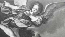 Load image into Gallery viewer, Guercino, after. Vision of St Jerome. Engraving by Bernard Antoine Nicollet. ca. 1800-1807
