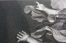 Load image into Gallery viewer, Guercino, after. Vision of St Jerome. Engraving by Bernard Antoine Nicollet. ca. 1800-1807
