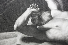 Load image into Gallery viewer, Guercino, after. Vision of St Jerome. Engraving by Bernard Antoine Nicollet. ca. 1800-1807
