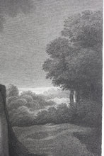 Load image into Gallery viewer, Guercino, after. Vision of St Jerome. Engraving by Bernard Antoine Nicollet. ca. 1800-1807
