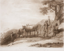 Load image into Gallery viewer, Claude Lorrain, after. Mercury and Apollo. No.37. Etching by Richard Earlom. 1803.
