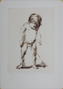 ﻿Lila Copeland. Stephen Peeing. Etching. 1950th - 1970th