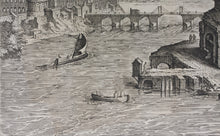 Load image into Gallery viewer, Hendrick van Cleve, after. Landscape with obelisk. Engraving by Adriaen Collaert. 1587

