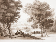 Load image into Gallery viewer, Claude Lorrain, after. A Landscape. Etching by R. Earlom. 1810.
