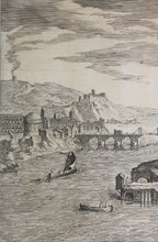 Load image into Gallery viewer, Hendrick van Cleve, after. Landscape with obelisk. Engraving by Adriaen Collaert. 1587
