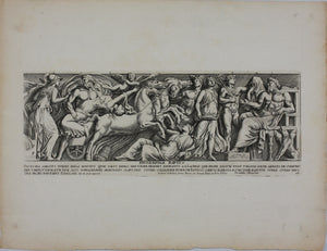 The rape of Proserpina. Set of two engravings by Pietro Santi Bartoli. 1693.