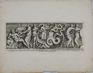 The rape of Proserpina. Set of two engravings by Pietro Santi Bartoli. 1693.