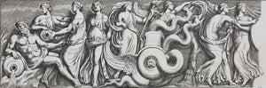 The rape of Proserpina. Set of two engravings by Pietro Santi Bartoli. 1693.
