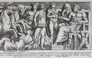 The rape of Proserpina. Set of two engravings by Pietro Santi Bartoli. 1693.