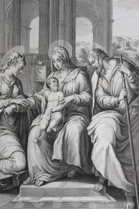 Pellegrino Tibaldi, after. Francesco Rosaspina, after. Marriage of S. Catterina. Etching by Antonio Marchi. 1830.