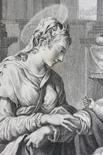 Load image into Gallery viewer, Pellegrino Tibaldi, after. Francesco Rosaspina, after. Marriage of S. Catterina. Etching by Antonio Marchi. 1830.
