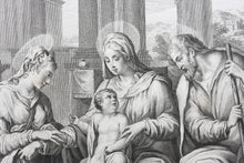 Load image into Gallery viewer, Pellegrino Tibaldi, after. Francesco Rosaspina, after. Marriage of S. Catterina. Etching by Antonio Marchi. 1830.
