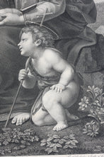 Load image into Gallery viewer, Raphael, after. La Belle Jardinière. Engraving. 1803.
