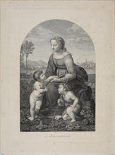 Load image into Gallery viewer, Raphael, after. La Belle Jardinière. Engraving. 1803.
