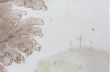 Load image into Gallery viewer, Claude Lorrain, after. Christ and Mary Magdalene. Etching by Richard Earlom. Hand-colored. 1777.
